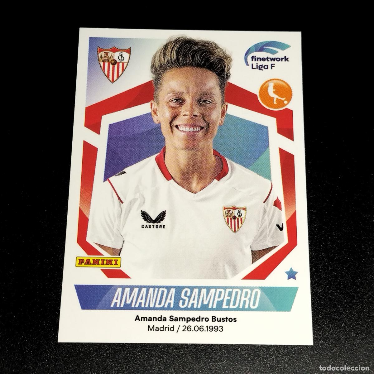 Cromos de f&uacute;tbol: N&ordm; 265 AMANDA SAMPEDRO SEVILLA CROMOS FINETWORK LIGA F FEMENINA PANINI 2022 2023 22 23