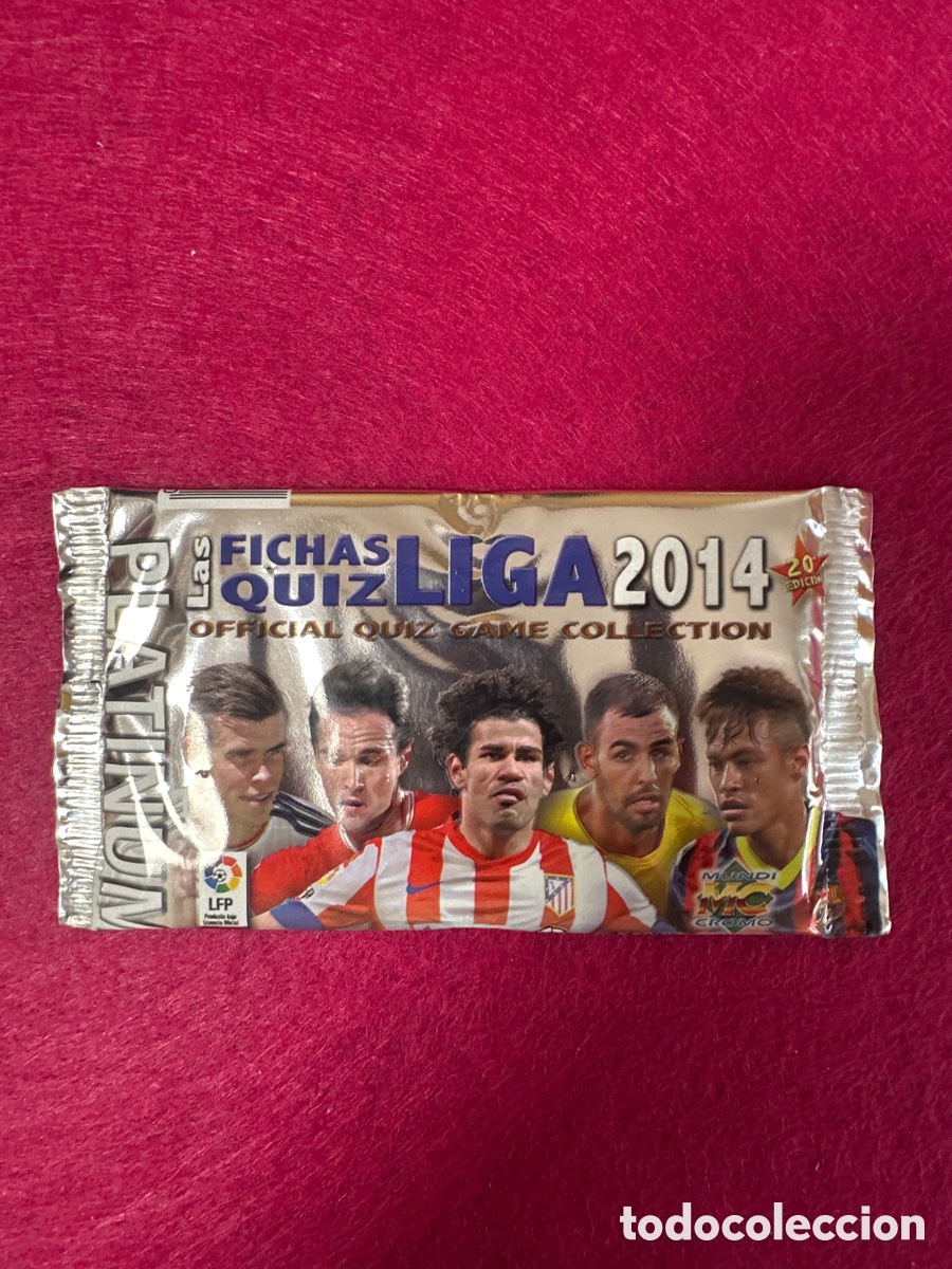 Fu&szlig;ball-Sticker: SOBRE SIN ABRIR LIGA 2014(MODELO 1) PLATINUM MUNDICROMO 14 15 TRADING CARDS