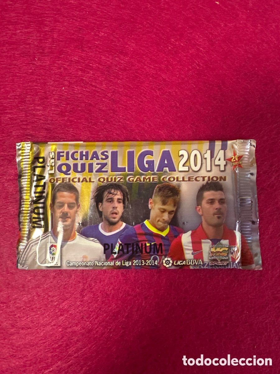 Fu&szlig;ball-Sticker: SOBRE SIN ABRIR LIGA 2014(MODELO 2) PLATINUM MUNDICROMO 14 15 TRADING CARDS