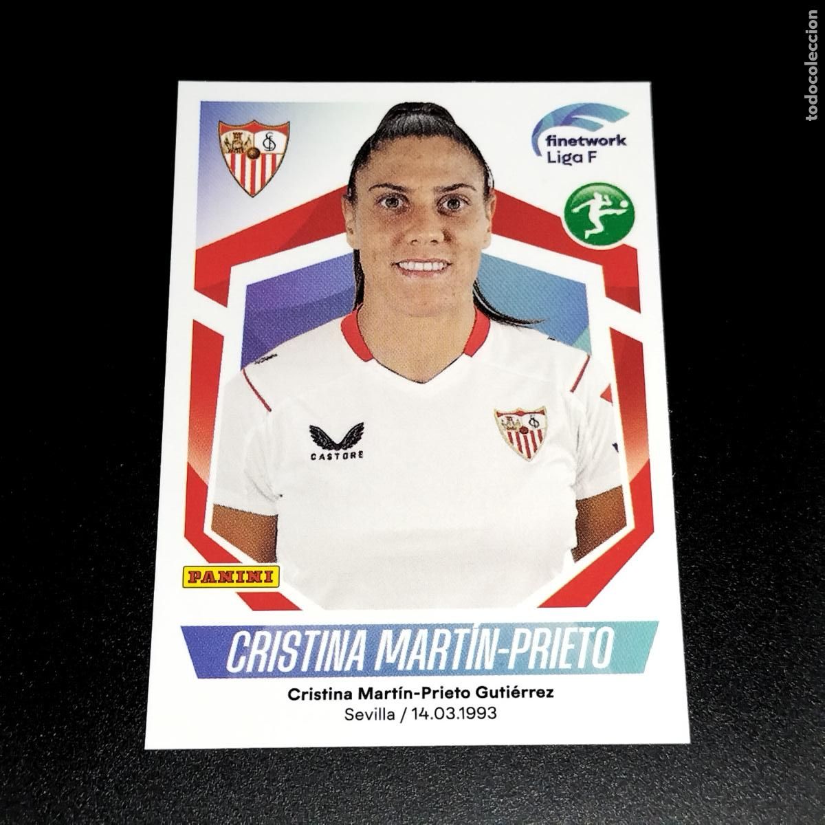 Fu&szlig;ball-Sticker: N&ordm; 268 CRISTINA MARTIN-PRIETO SEVILLA CROMOS FINETWORK LIGA F FEMENINA PANINI 2022 2023 22 23