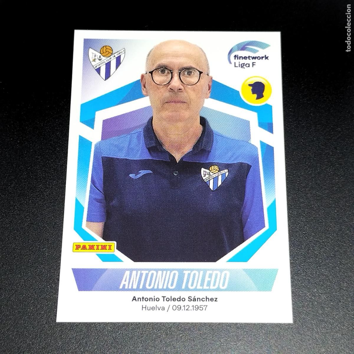 Fu&szlig;ball-Sticker: N&ordm; 271 ANTONIO TOLEDO SPORTING HUELVA CROMOS FINETWORK LIGA F FEMENINA PANINI 2022 2023 22 23