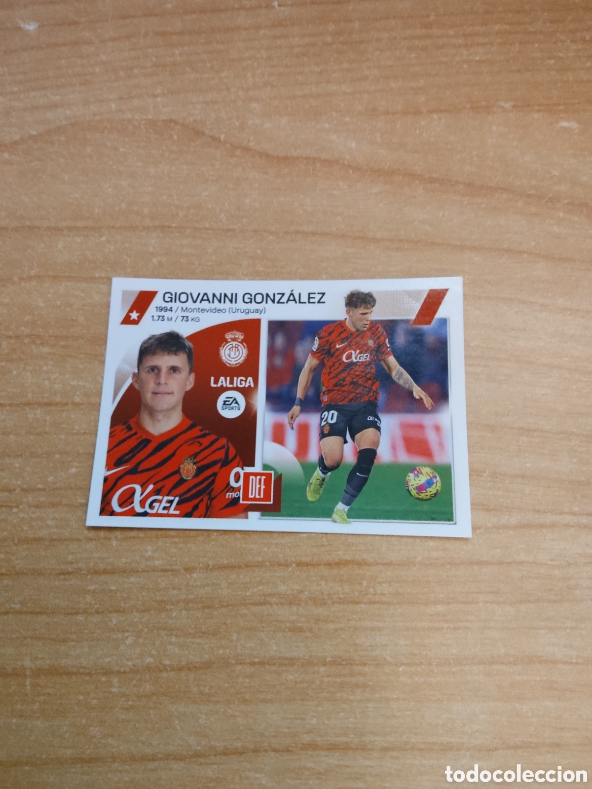 Cartes &agrave; collectionner de Football: 5 B GIOVANNI GONZALEZ MALLORCA LIGA ESTE 2023 2024