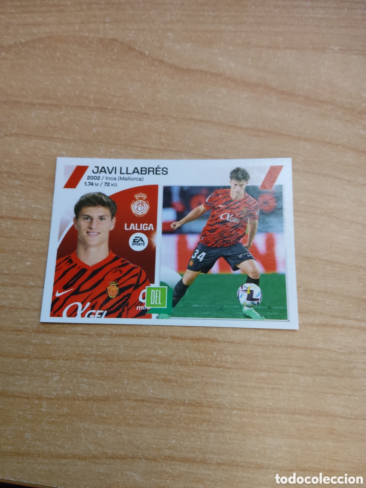 Cromos de f&uacute;tbol: 17 JAVI LLABRES MALLORCA LIGA ESTE 2023 2024