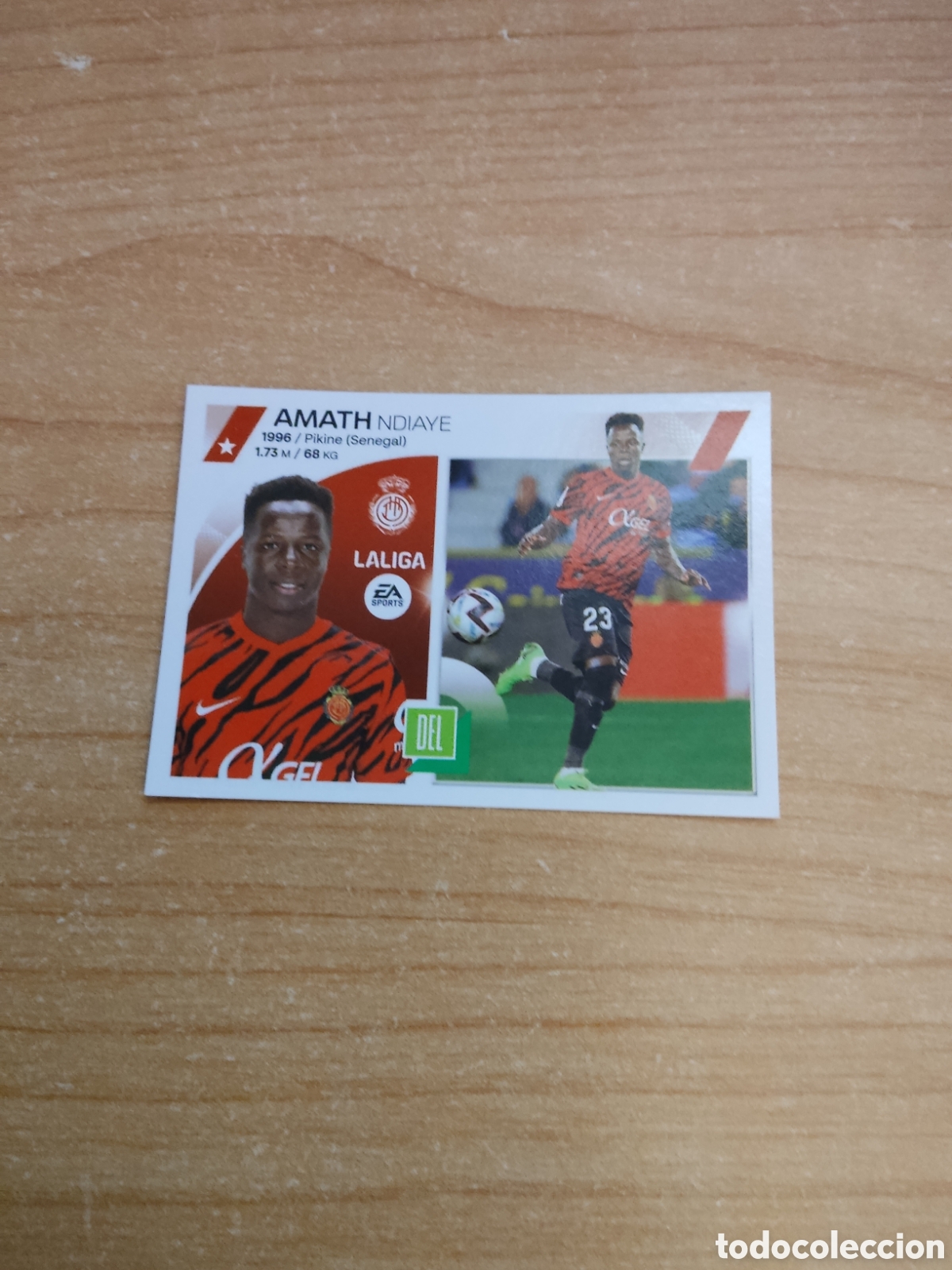 Cromos de f&uacute;tbol: 18 AMATH NDIAYE MALLORCA LIGA ESTE 2023 2024