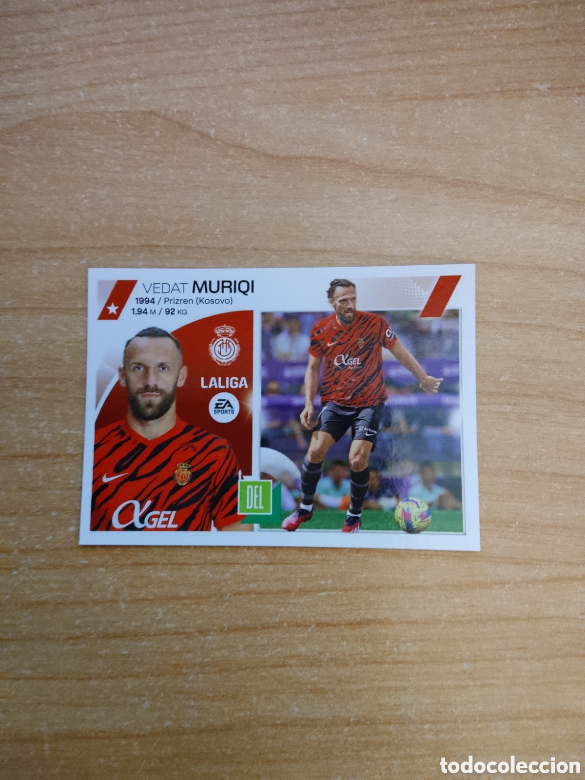 Cromos de f&uacute;tbol: 19 MURIQI MALLORCA LIGA ESTE 2023 2024