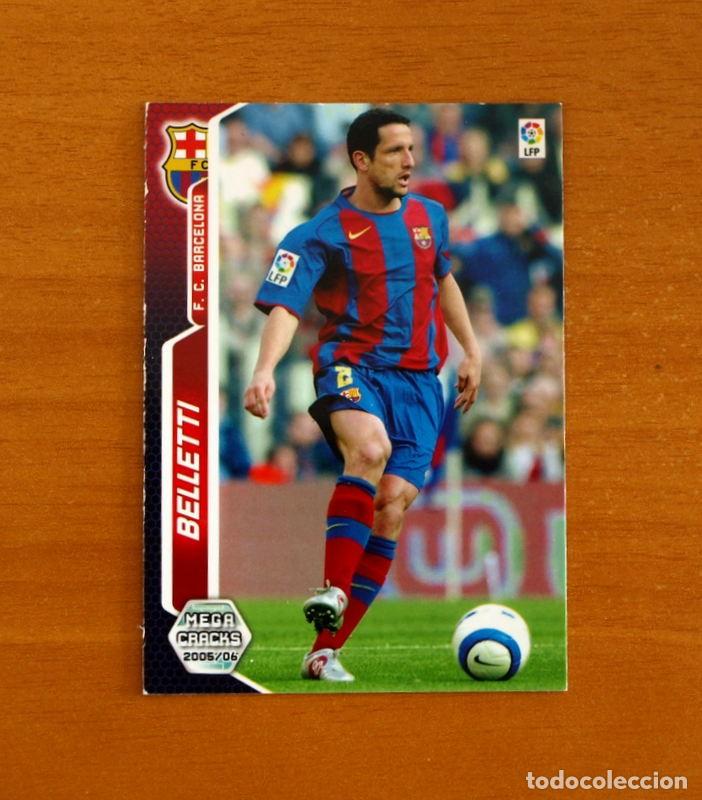 Fu&szlig;ball-Sticker: Barcelona -N&ordm; 57 Belletti -Megacracks Las Fichas Liga 2005-2006-05-06 Mega Cracks Panini
