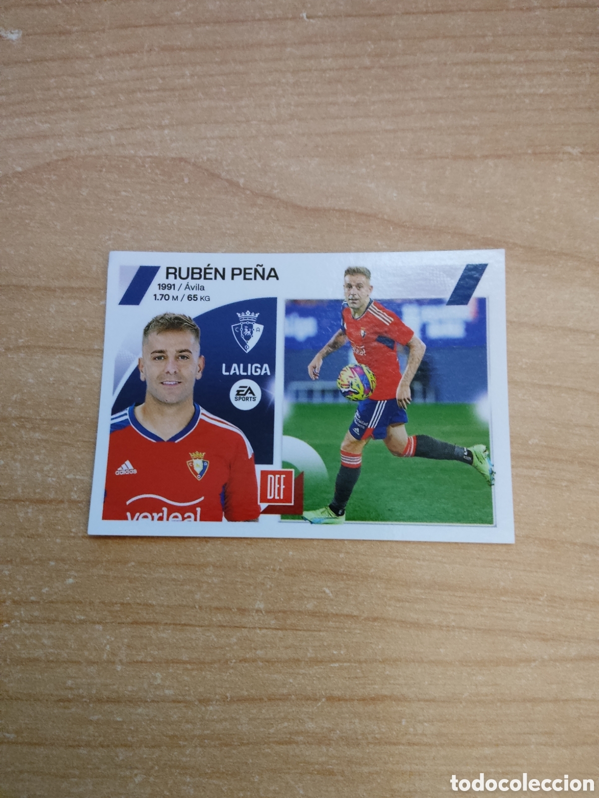 Fu&szlig;ball-Sticker: 5 RUBEN PE&Ntilde;A OSASUNA LIGA ESTE 2023 2024