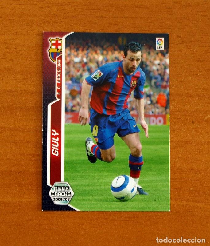 Football Stickers: Barcelona -N&ordm; 68 Giuly -Megacracks Las Fichas Liga 2005-2006-05-06 Mega Cracks Panini