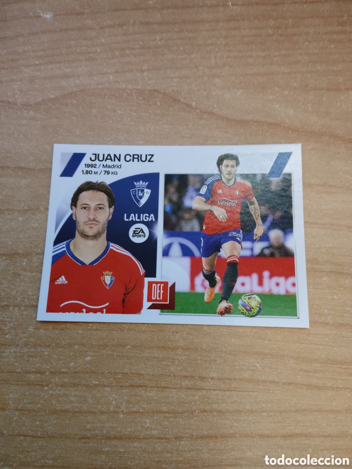 Cromos de f&uacute;tbol: 10 JUAN CRUZ OSASUNA LIGA ESTE 2023 2024