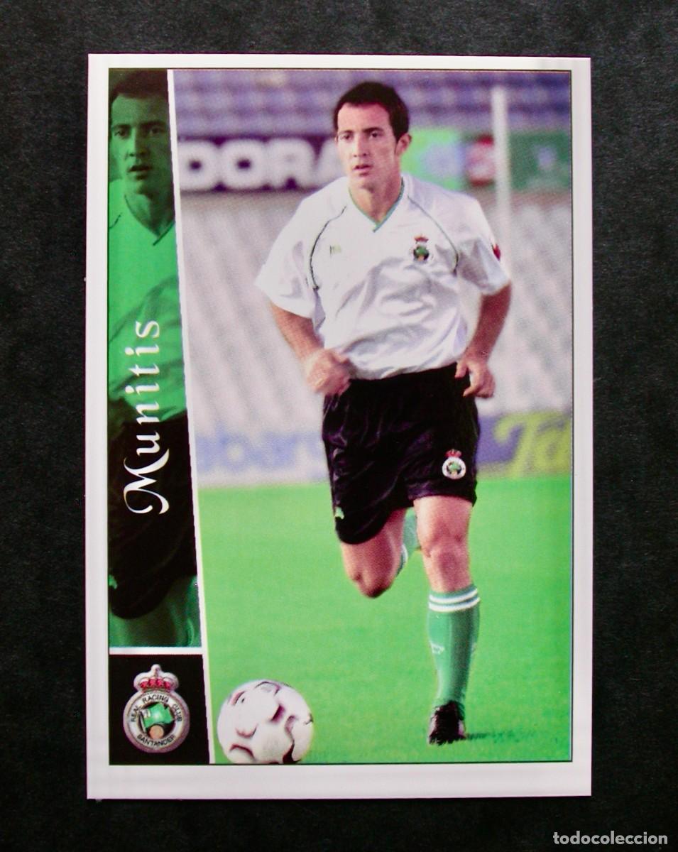 Cromos de f&uacute;tbol: N&ordm; 498 MUNITIS DEL RACING DE LAS FICHAS DE LA LIGA 2002 2003 02 03 DE MUNDICROMO