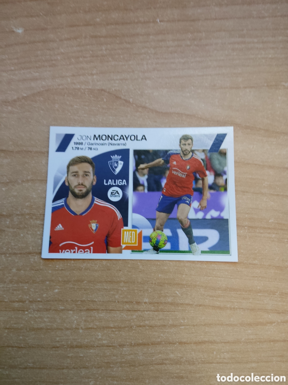Cromos de f&uacute;tbol: 11 MONCAYOLA OSASUNA LIGA ESTE 2023 2024
