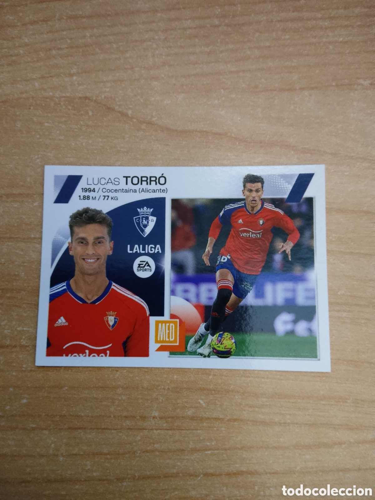 Cromos de f&uacute;tbol: 12 LUCAS TORRO OSASUNA LIGA ESTE 2023 2024