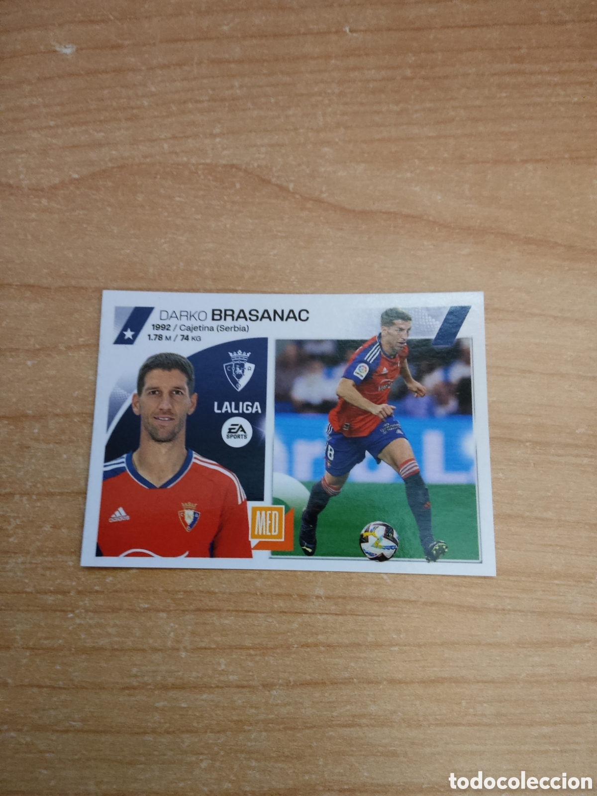 Cromos de f&uacute;tbol: 13 A BRASANAC OSASUNA LIGA ESTE 2023 2024