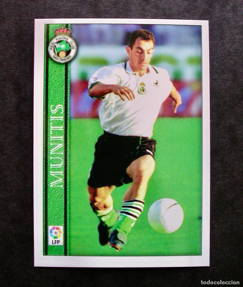 Cromos de f&uacute;tbol: N&ordm; 313 MUNITIS DEL RACING, BAJA DE LAS FICHAS DE LA LIGA 2000 2001 DE MUNDICROMO
