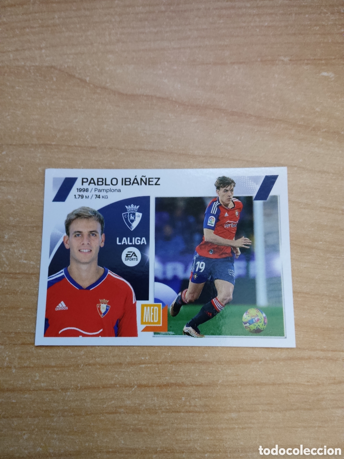 Cromos de f&uacute;tbol: 13 B PABLO IBA&Ntilde;EZ OSASUNA LIGA ESTE 2023 2024