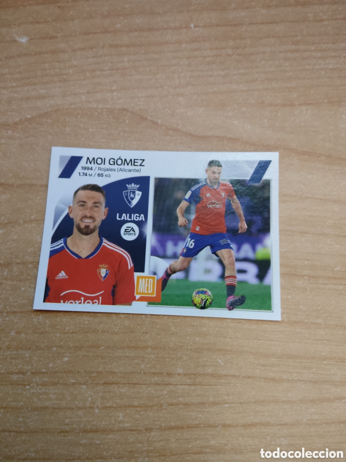 Cromos de f&uacute;tbol: 15 MOI GOMEZ OSASUNA LIGA ESTE 2023 2024