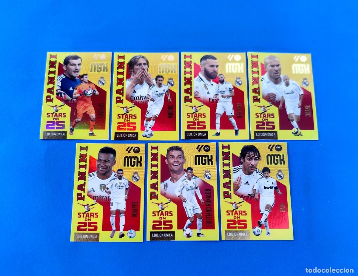 Cromos de f&uacute;tbol: Megacracks 2026 2027 / 26 27 Stars On Casillas Ra&uacute;l Zidane Mbappe Modric Cristiano Real Madrid