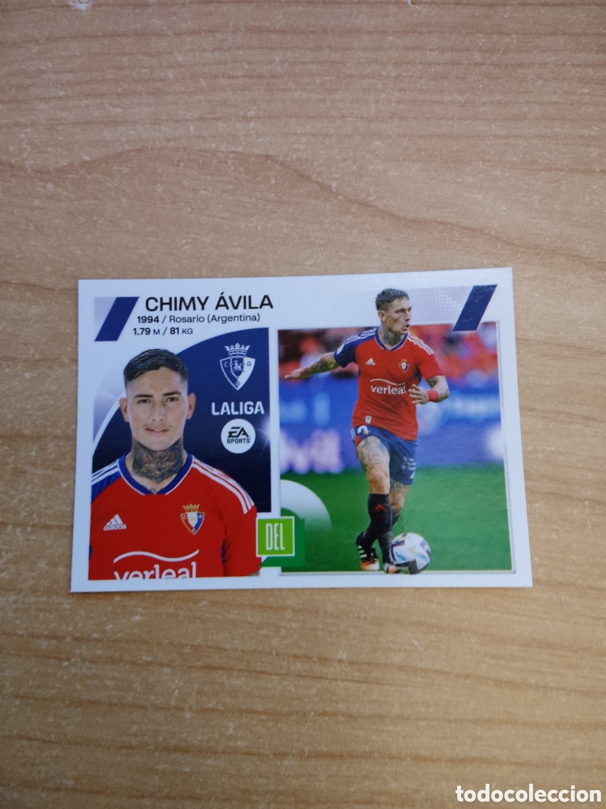 Cromos de f&uacute;tbol: 17 CHIMY AVILA OSASUNA LIGA ESTE 2023 2024