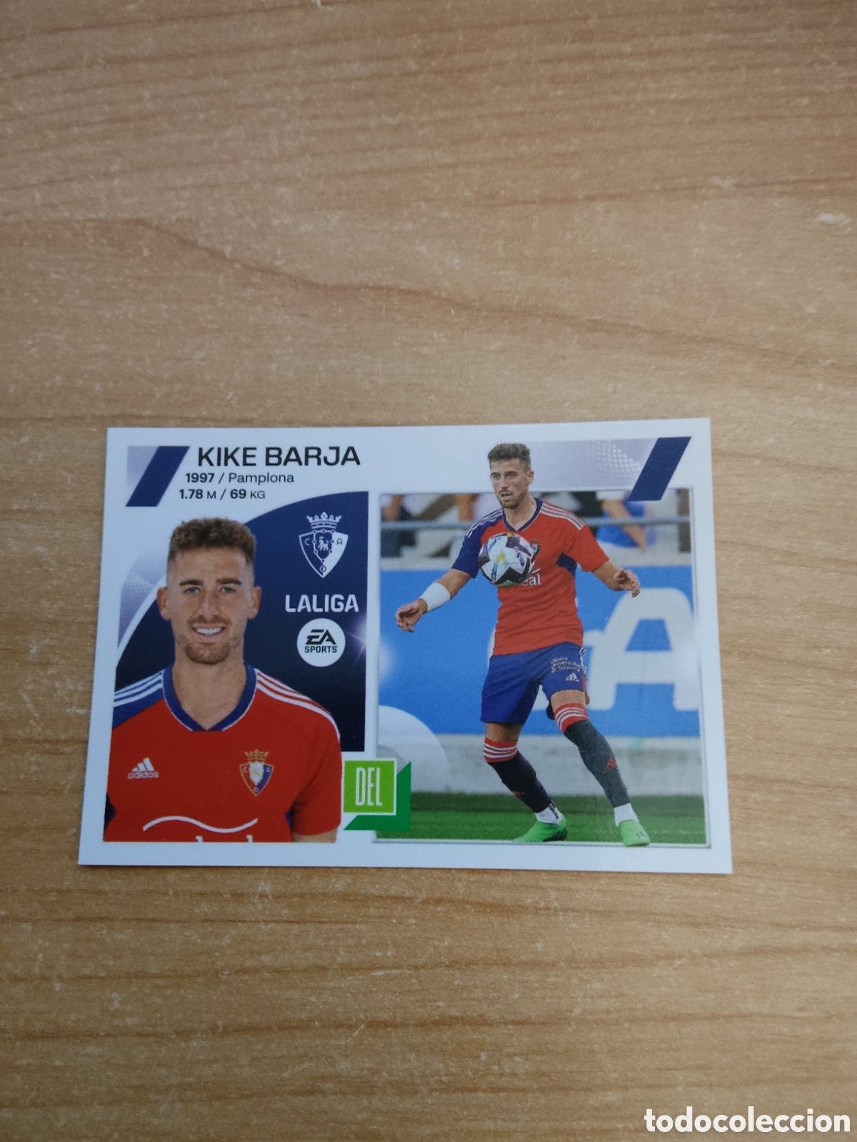 Cromos de f&uacute;tbol: 18 KIKE BARJA OSASUNA LIGA ESTE 2023 2024
