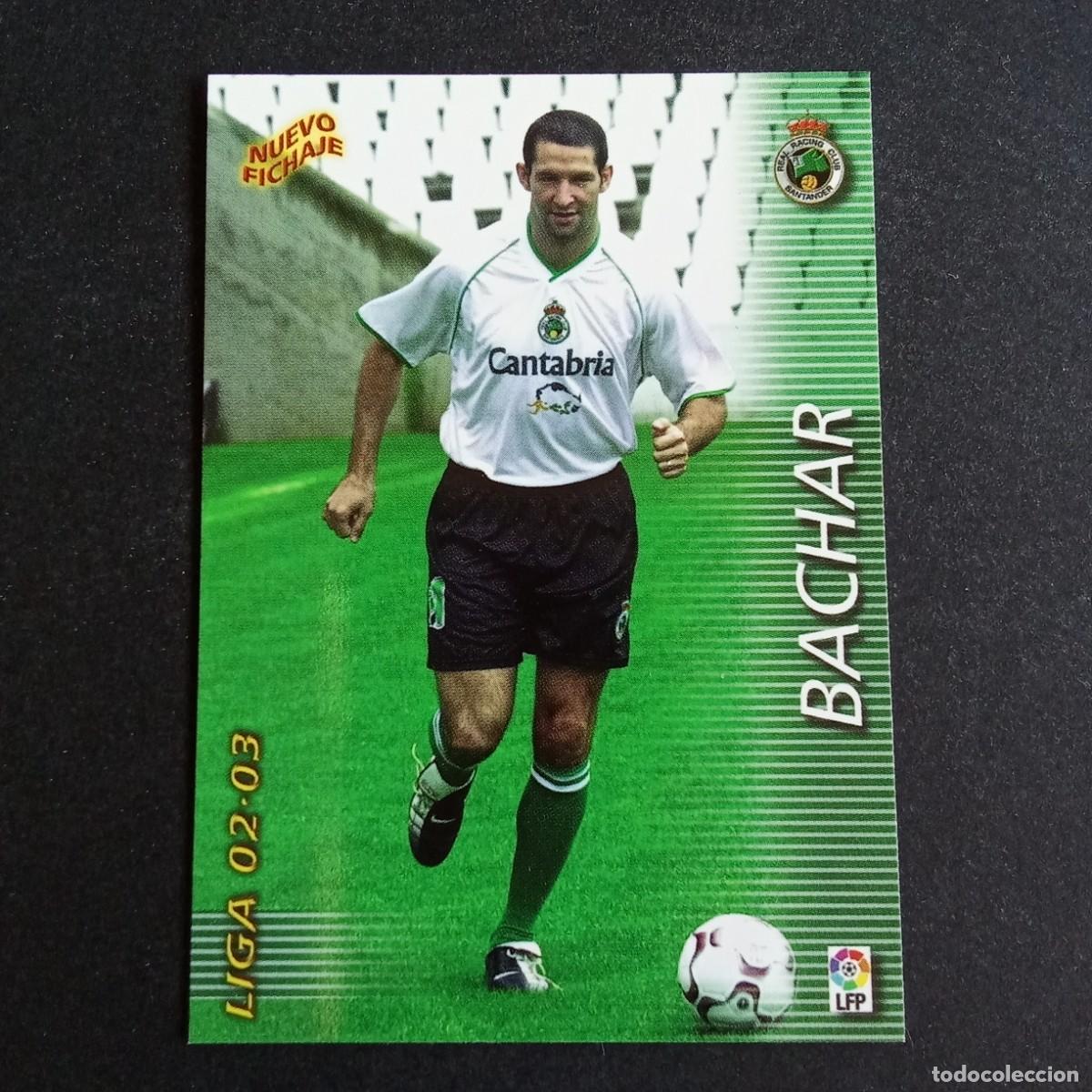Cromos de f&uacute;tbol: 389 BACHAR RACING SANTANDER LIGA 2002 2003 02 03 MEGAFICHAS PANINI