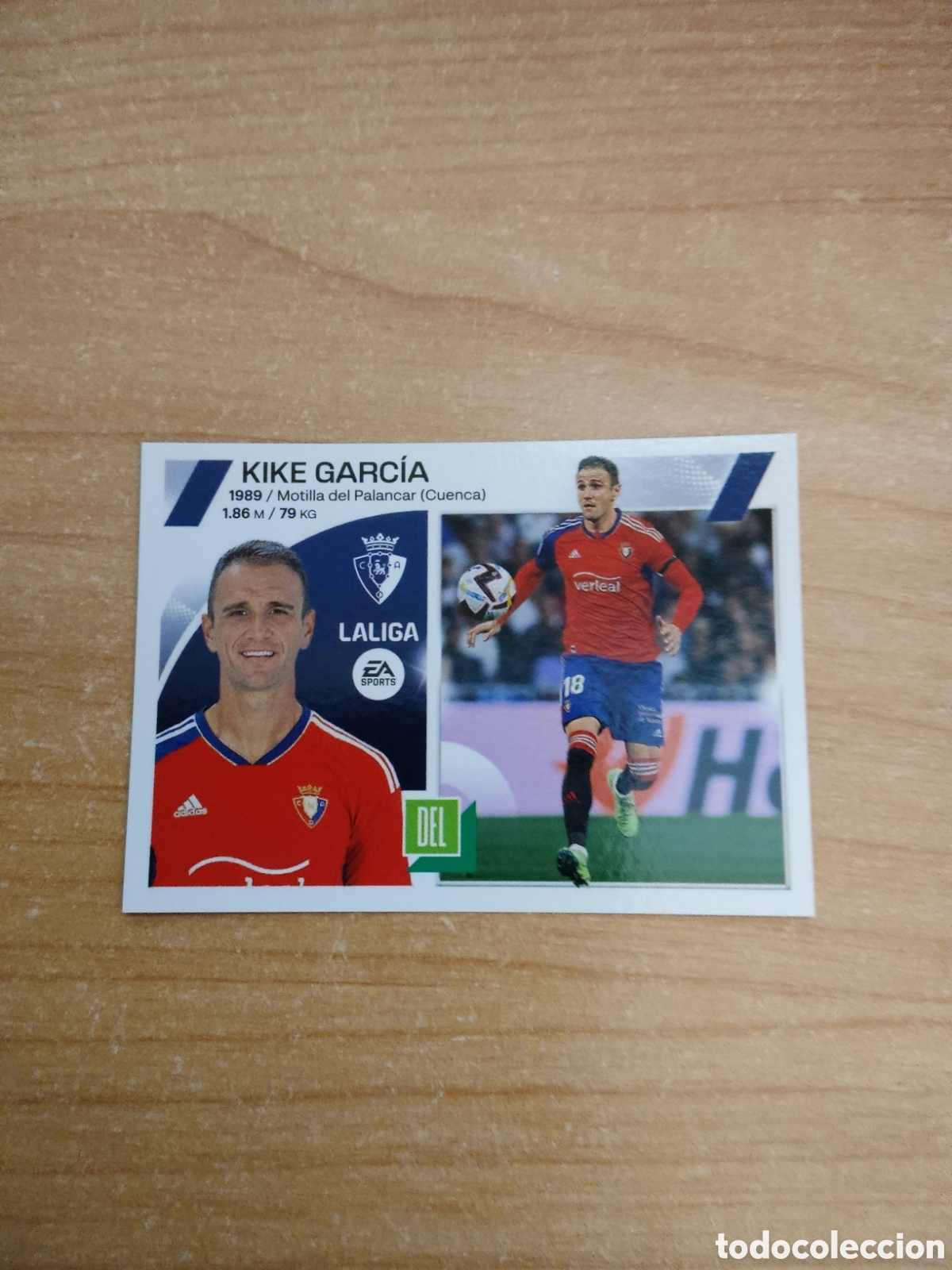 Cromos de f&uacute;tbol: 19 KIKE GARCIA OSASUNA LIGA ESTE 2023 2024