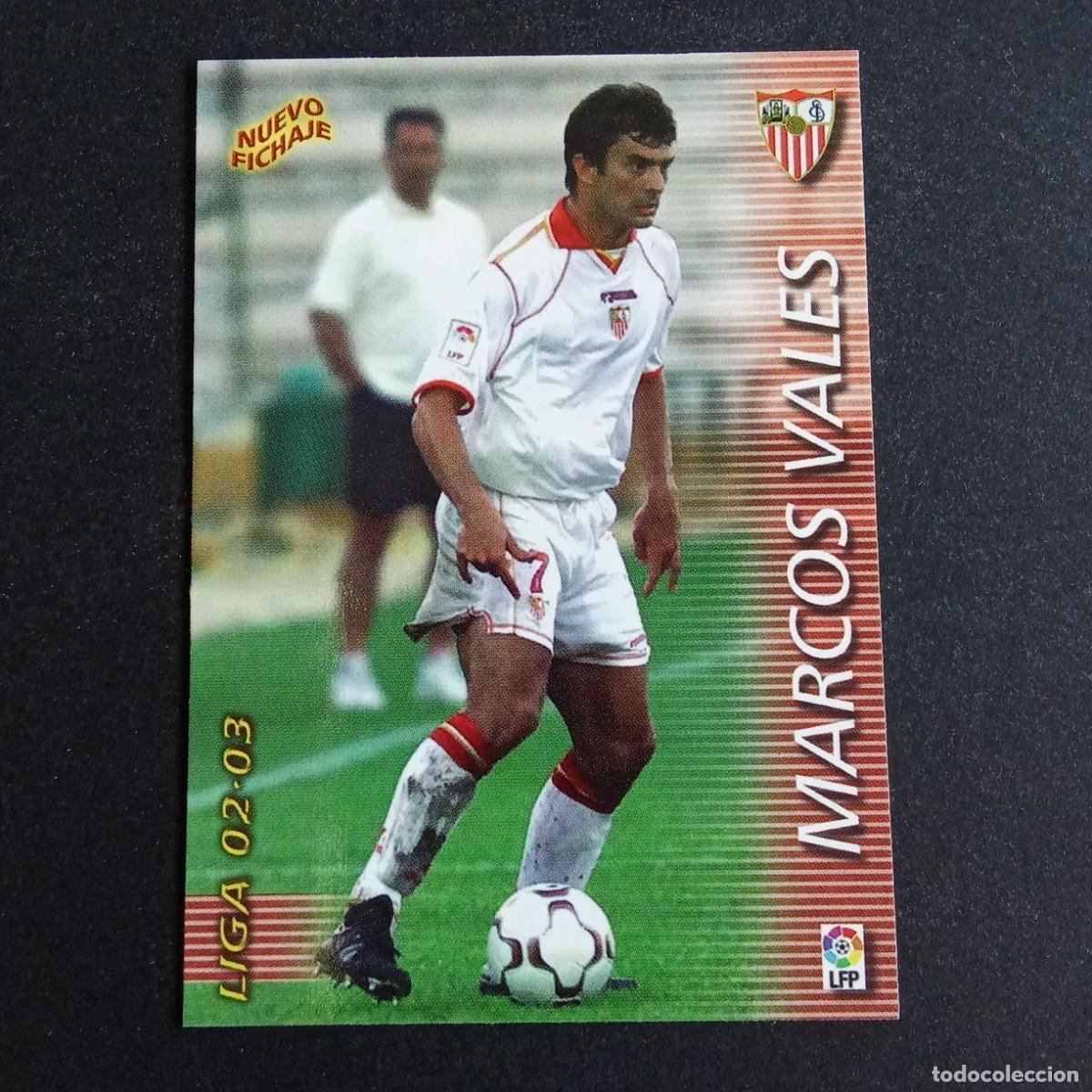 Cromos de f&uacute;tbol: 390 MARCOS VALES SEVILLA LIGA 2002 2003 02 03 MEGAFICHAS PANINI