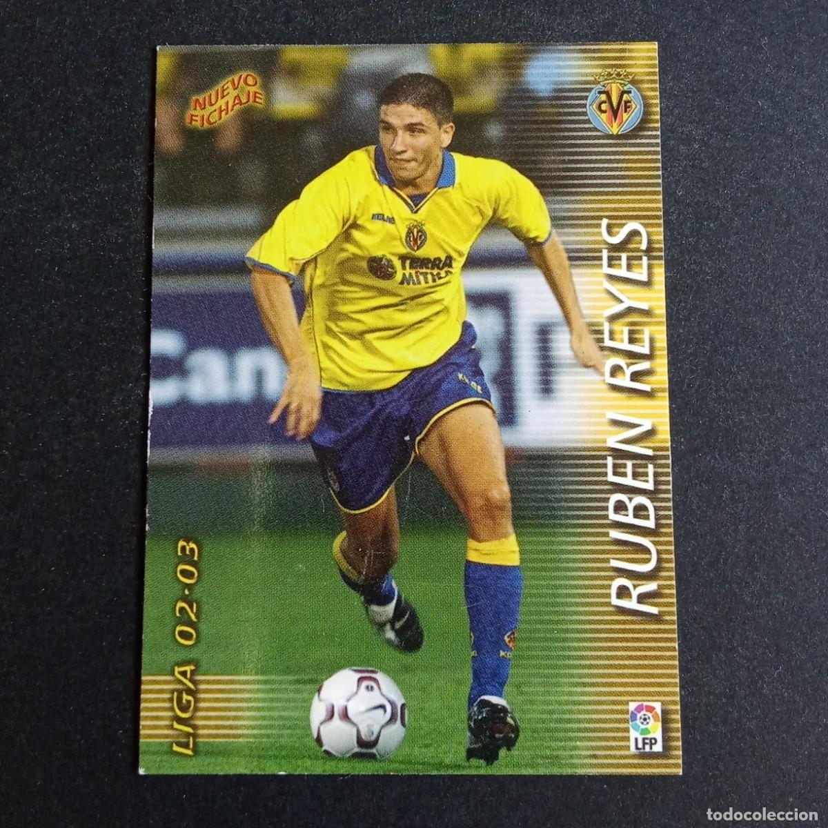 Fu&szlig;ball-Sticker: 393 RUBEN REYES VILLARREAL LIGA 2002 2003 02 03 MEGAFICHAS PANINI