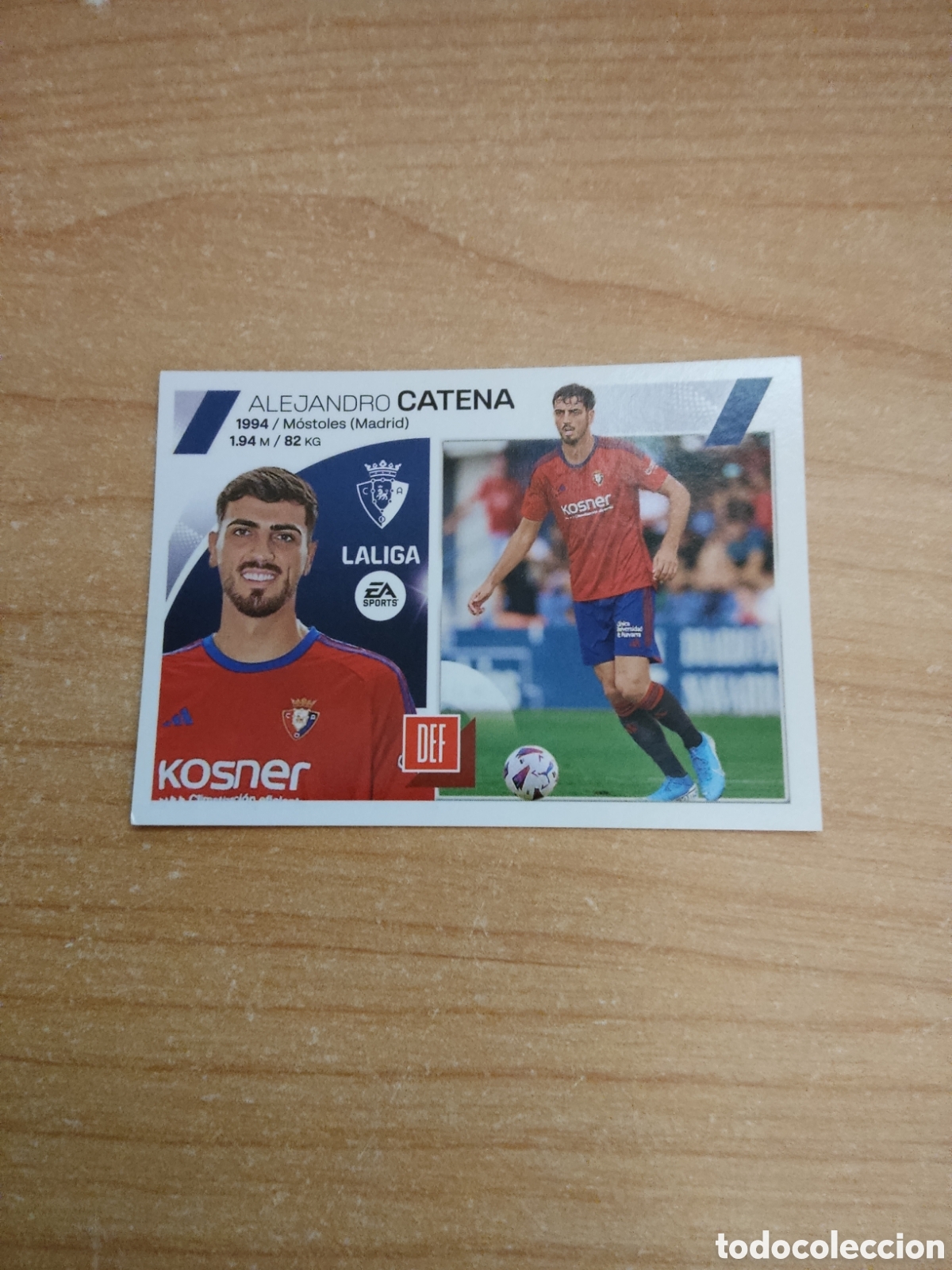 Fu&szlig;ball-Sticker: 6 CATENA OSASUNA ULTIMO FICHAJE LIGA ESTE 2023 2024