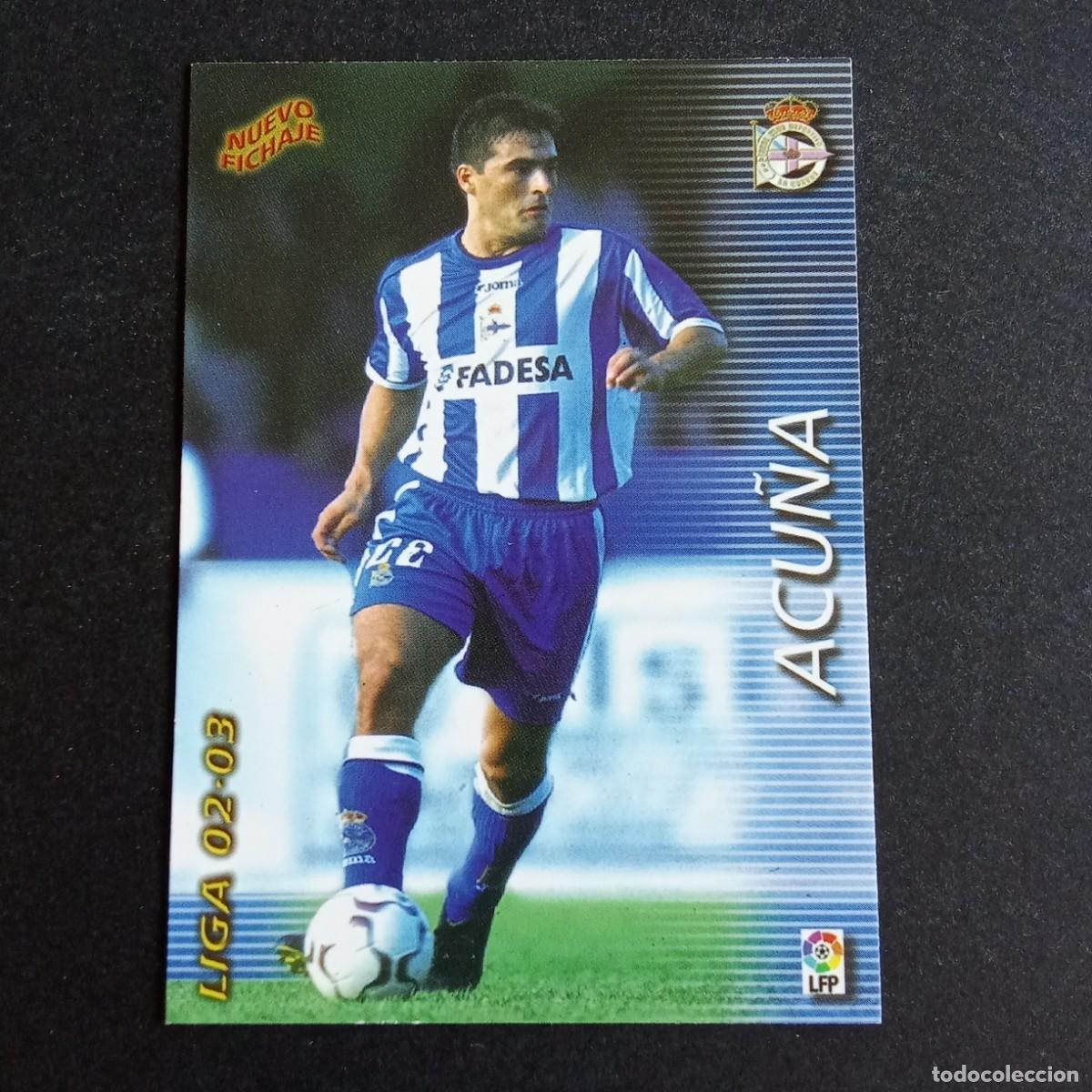 Fu&szlig;ball-Sticker: 396 ACU&Ntilde;A DEPORTIVO CORU&Ntilde;A LIGA 2002 2003 02 03 MEGAFICHAS PANINI
