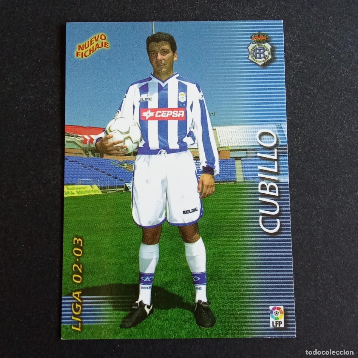 Fu&szlig;ball-Sticker: 398 CUBILLO RECREATIVO HUELVA LIGA 2002 2003 02 03 MEGAFICHAS PANINI
