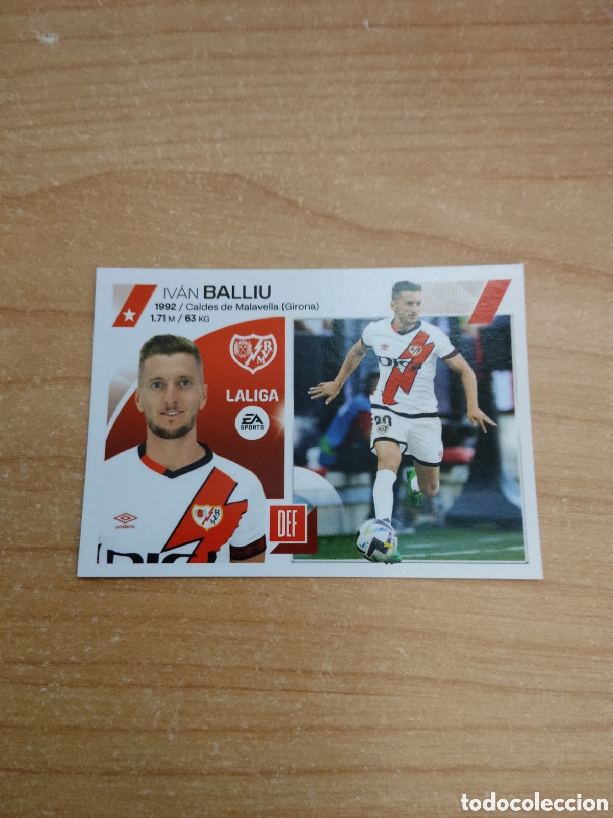 Football Stickers: 5 IVAN BALLIU RAYO VALLECANO LIGA ESTE 2023 2024