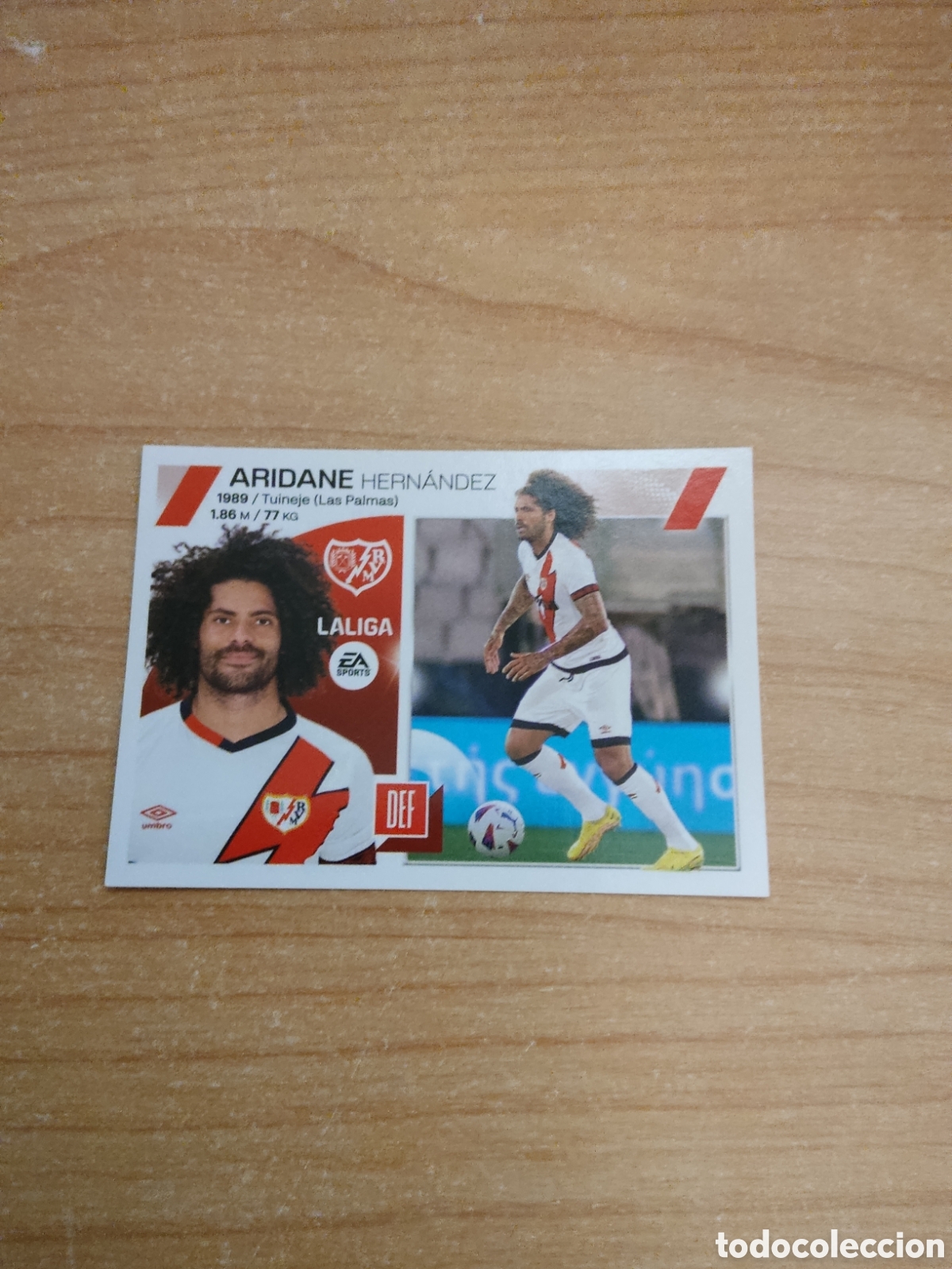 Football Stickers: 6 ARIDANE HERNANDEZ RAYO VALLECANO LIGA ESTE 2023 2024