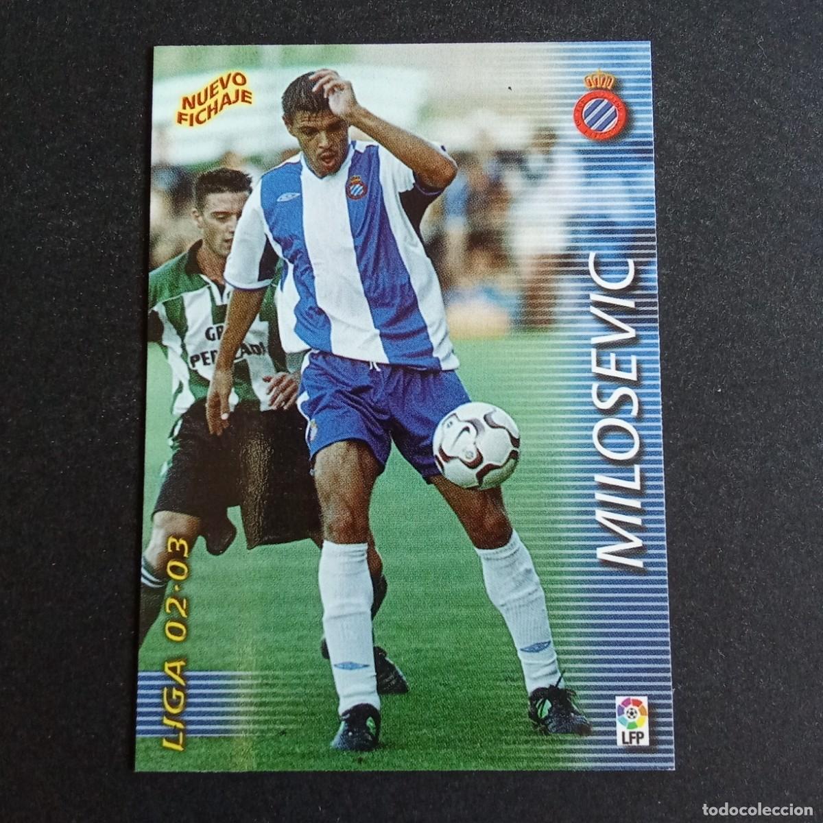 Football Stickers: 404 MILOSEVIC ESPANYOL LIGA 2002 2003 02 03 MEGAFICHAS PANINI