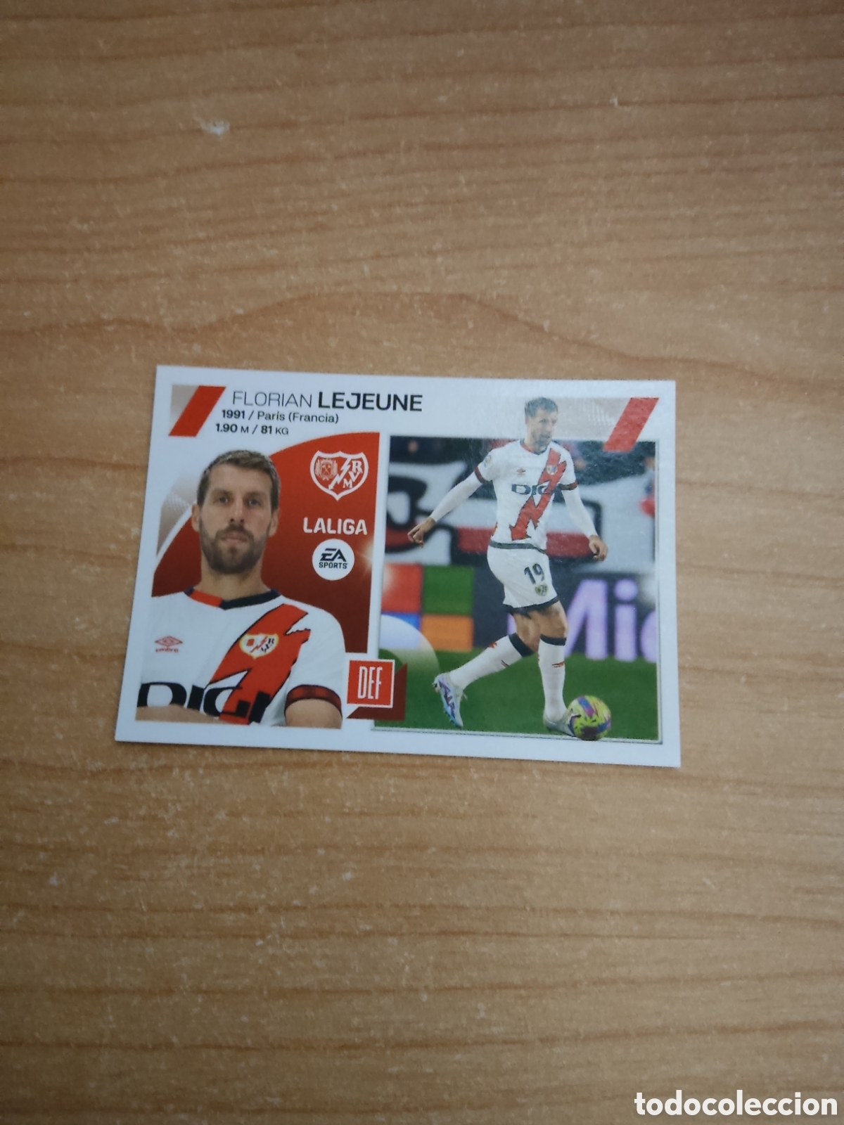 Football Stickers: 7 LEJEUNE RAYO VALLECANO LIGA ESTE 2023 2024