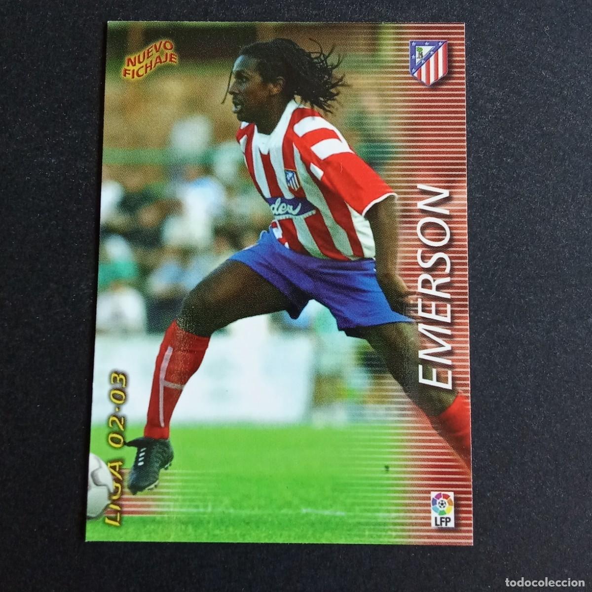 Football Stickers: 405 EMERSON ATLETICO MADRID LIGA 2002 2003 02 03 MEGAFICHAS PANINI