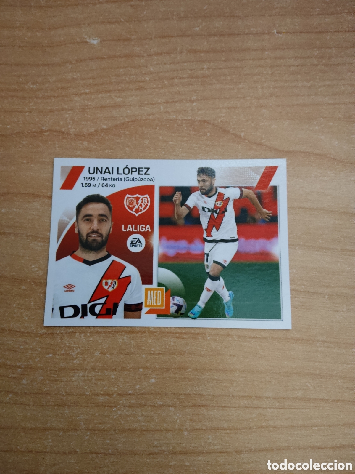 Football Stickers: 10 UNAI LOPEZ RAYO VALLECANO LIGA ESTE 2023 2024