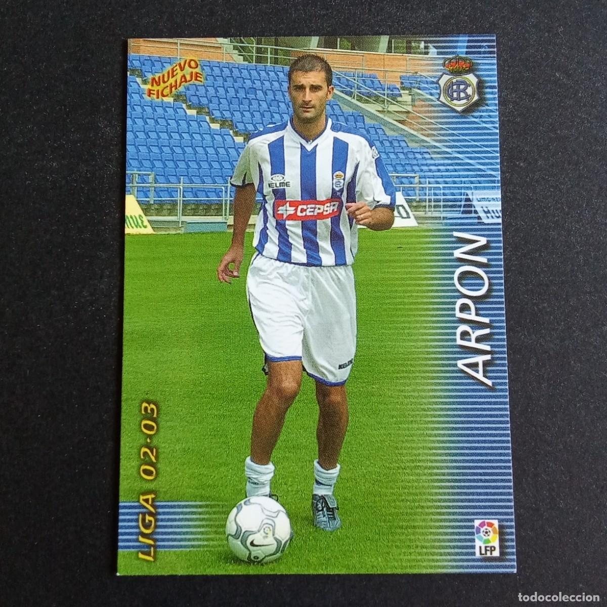 Football Stickers: 409 ARPON RECREATIVO HUELVA LIGA 2002 2003 02 03 MEGAFICHAS PANINI
