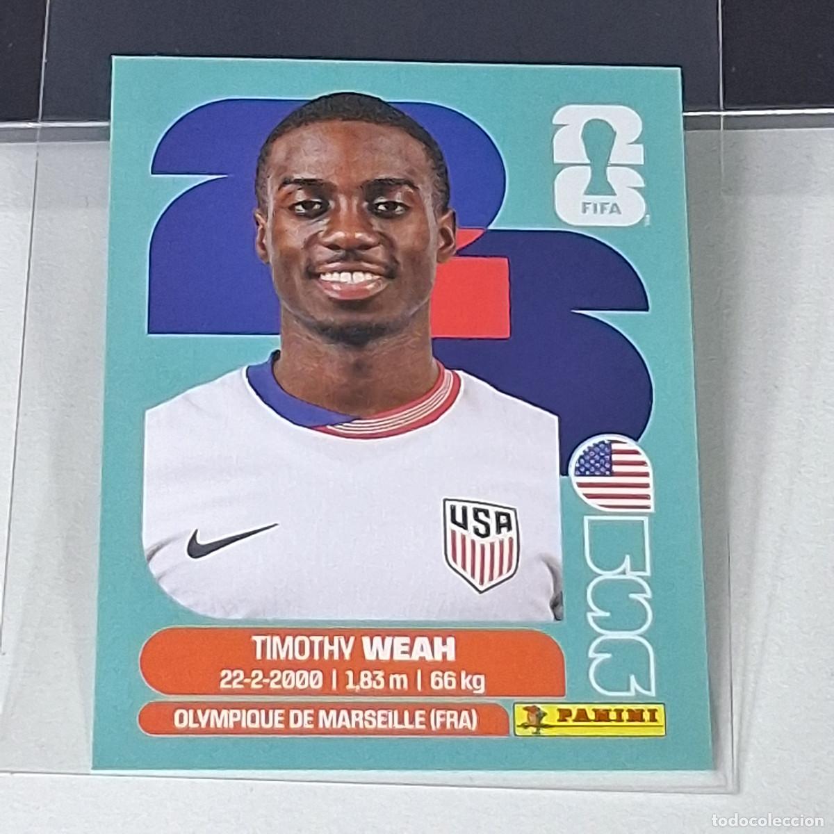 Cromos de f&uacute;tbol: B48 USA12 TIMOTHY WEAH 12 ESTADOS UNIDOS USA MUNDIAL FIFA WORLD CUP 2026 STICKER PANINI