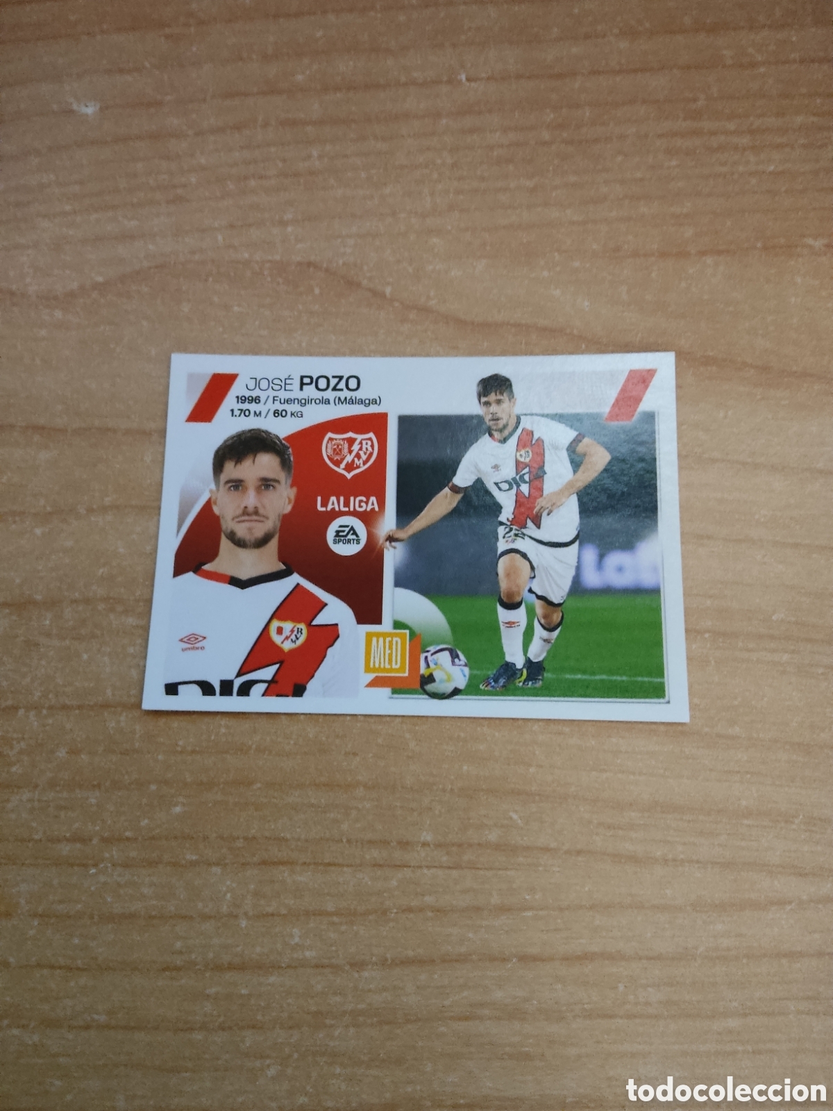 Cromos de f&uacute;tbol: 15 JOSE POZO RAYO VALLECANO LIGA ESTE 2023 2024