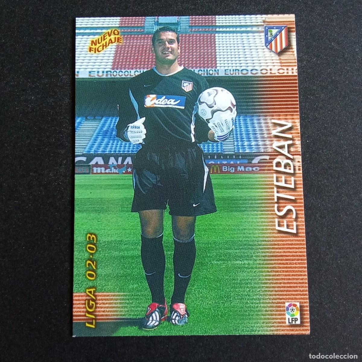 Cromos de f&uacute;tbol: 416 ESTEBAN ATLETICO MADRID LIGA 2002 2003 02 03 MEGAFICHAS PANINI