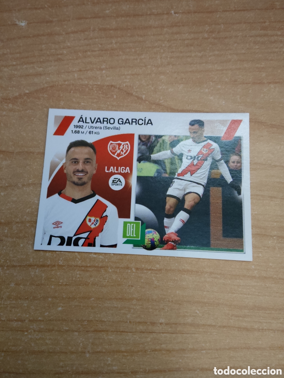 Cromos de f&uacute;tbol: 18 ALVARO GARCIA RAYO VALLECANO LIGA ESTE 2023 2024