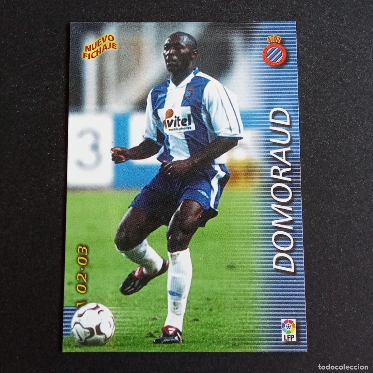 Cromos de f&uacute;tbol: 420 DOMORAUD ESPANYOL LIGA 2002 2003 02 03 MEGAFICHAS PANINI