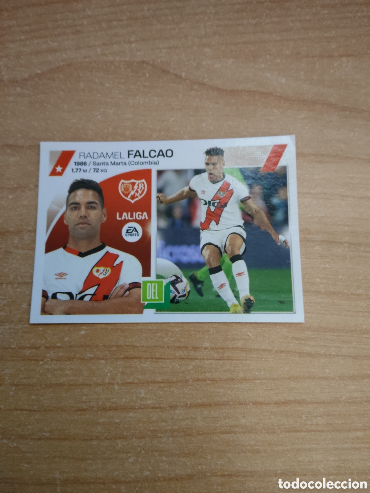 Cromos de f&uacute;tbol: 19 FALCAO RAYO VALLECANO LIGA ESTE 2023 2024