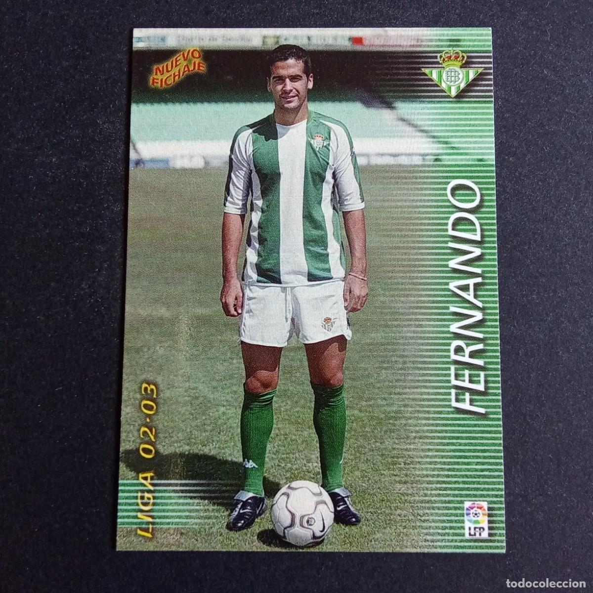 Cromos de f&uacute;tbol: 423 FERNANDO BETIS LIGA 2002 2003 02 03 MEGAFICHAS PANINI