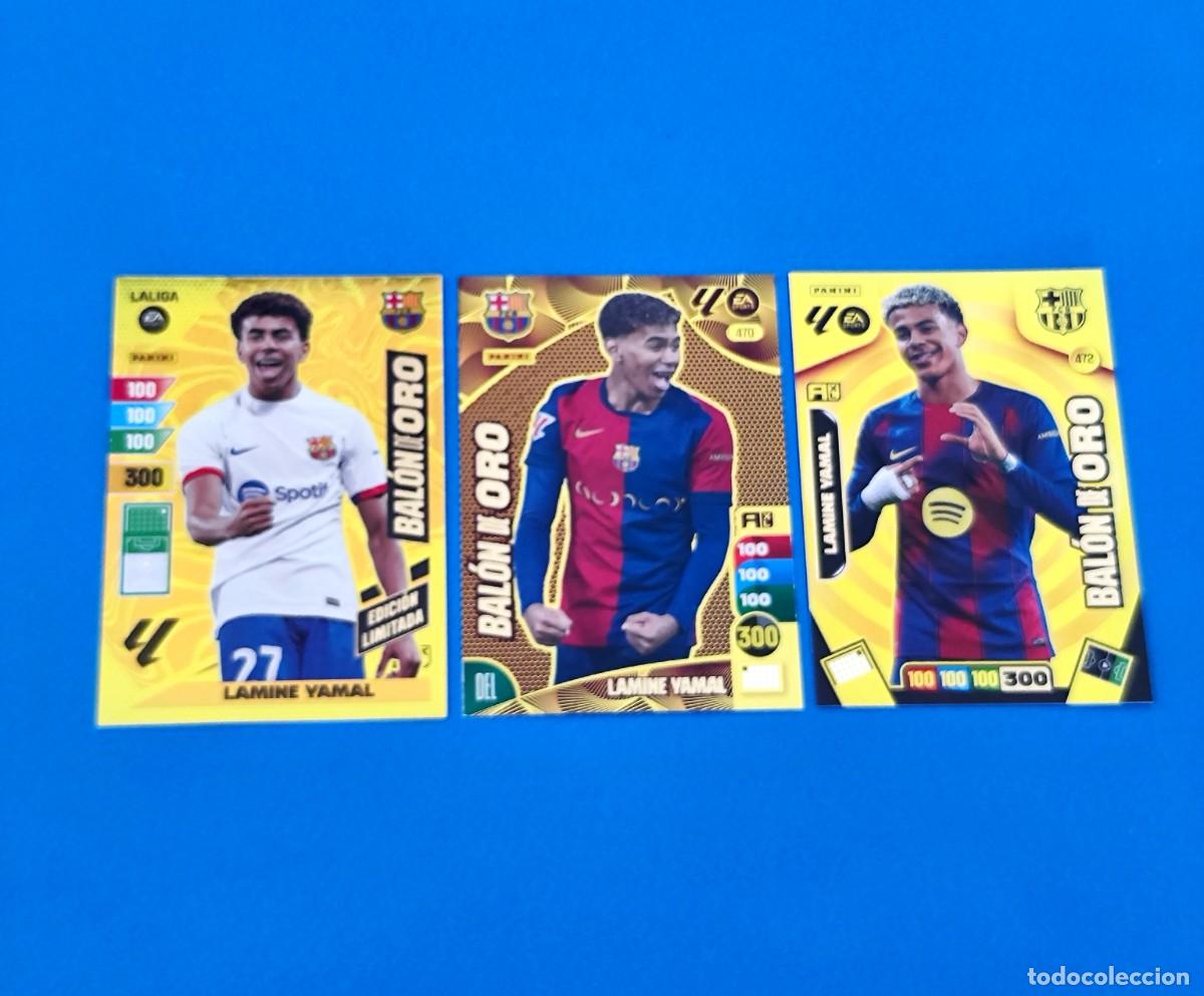 Cromos de f&uacute;tbol: Adrenalyn 2023 2024 / 23 24 - 2024 2025 / 24 25 - 2025 2026 / 25 26 Lamine Yamal Bal&oacute;n de Oro