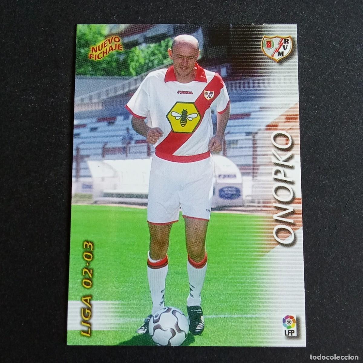 Cromos de f&uacute;tbol: 427 ONOPKO RAYO VALLECANO LIGA 2002 2003 02 03 MEGAFICHAS PANINI