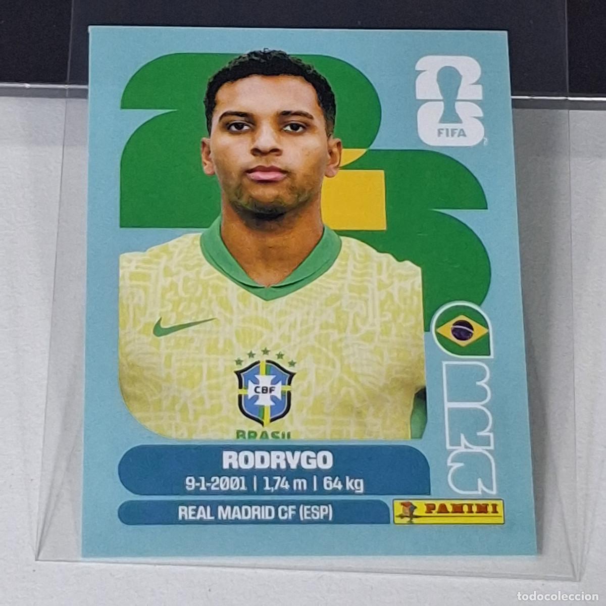 Cromos de f&uacute;tbol: B48 BRA15 RODRYGO 15 BRAZIL BRASIL BRA MUNDIAL FIFA WORLD CUP 2026 STICKER PANINI