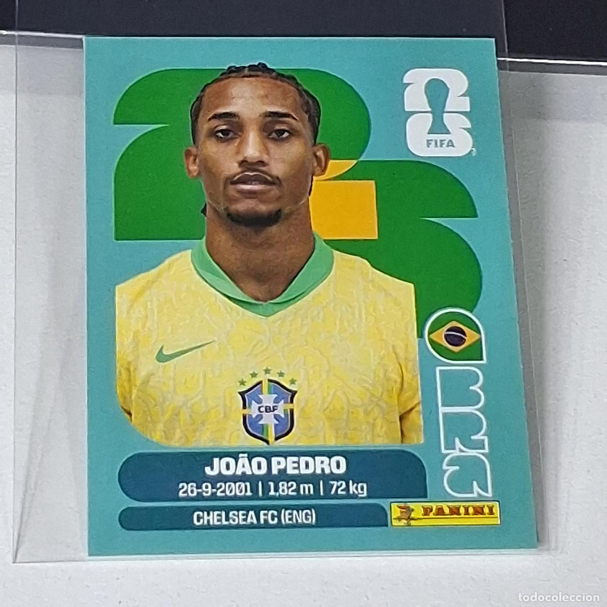 Cromos de f&uacute;tbol: B48 BRA16 JO&Atilde;O PEDRO 16 BRA BRASIL BRAZIL MUNDIAL FIFA WORLD CUP 2026 STICKER PANINI
