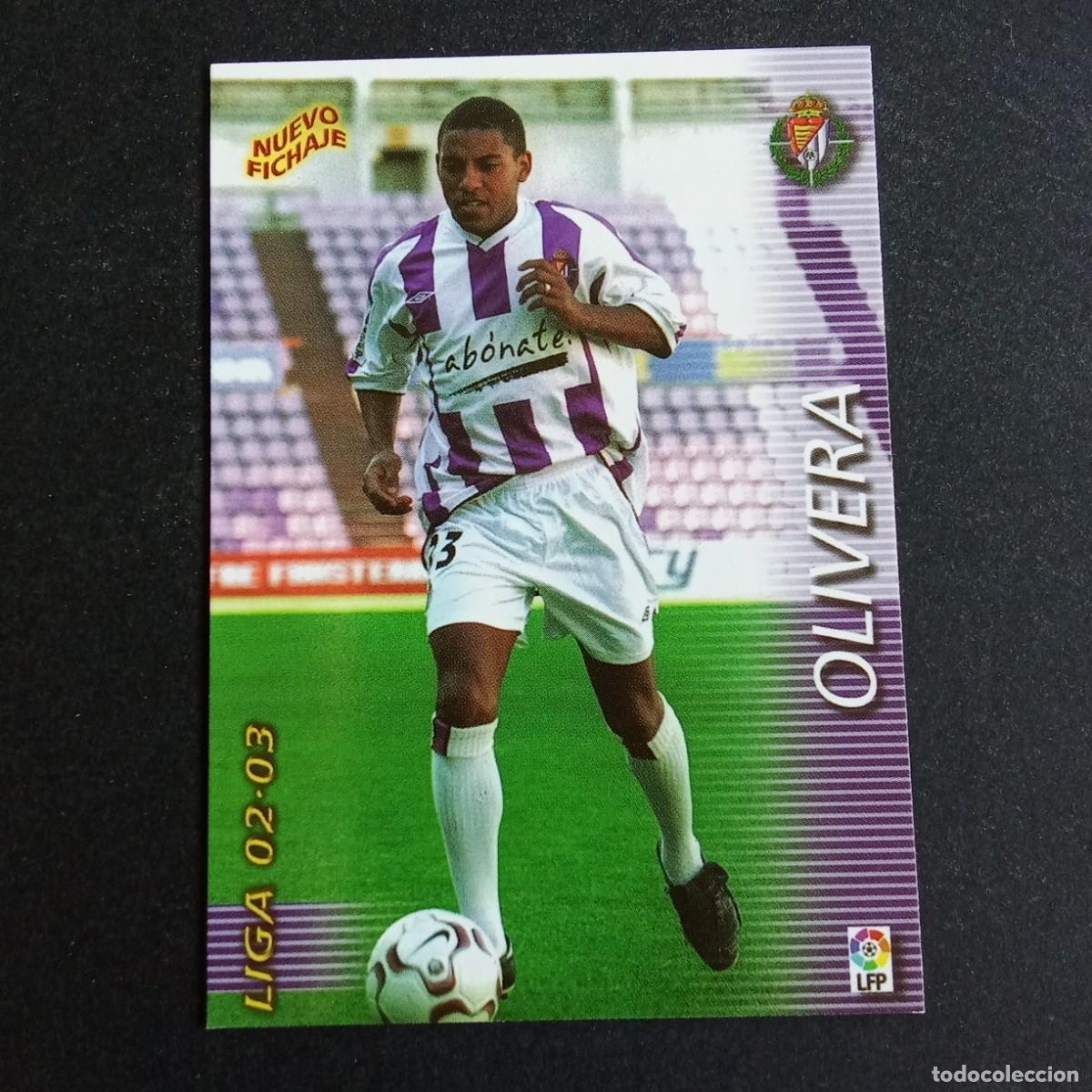 Cromos de f&uacute;tbol: 430 OLIVERA VALLADOLID LIGA 2002 2003 02 03 MEGAFICHAS PANINI