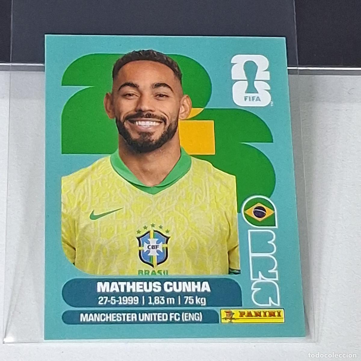 Cromos de f&uacute;tbol: B48 BRA17 MATHEUS CUNHA 17 BRASIL BRAZIL BRA MUNDIAL FIFA WORLD CUP 2026 STICKER PANINI